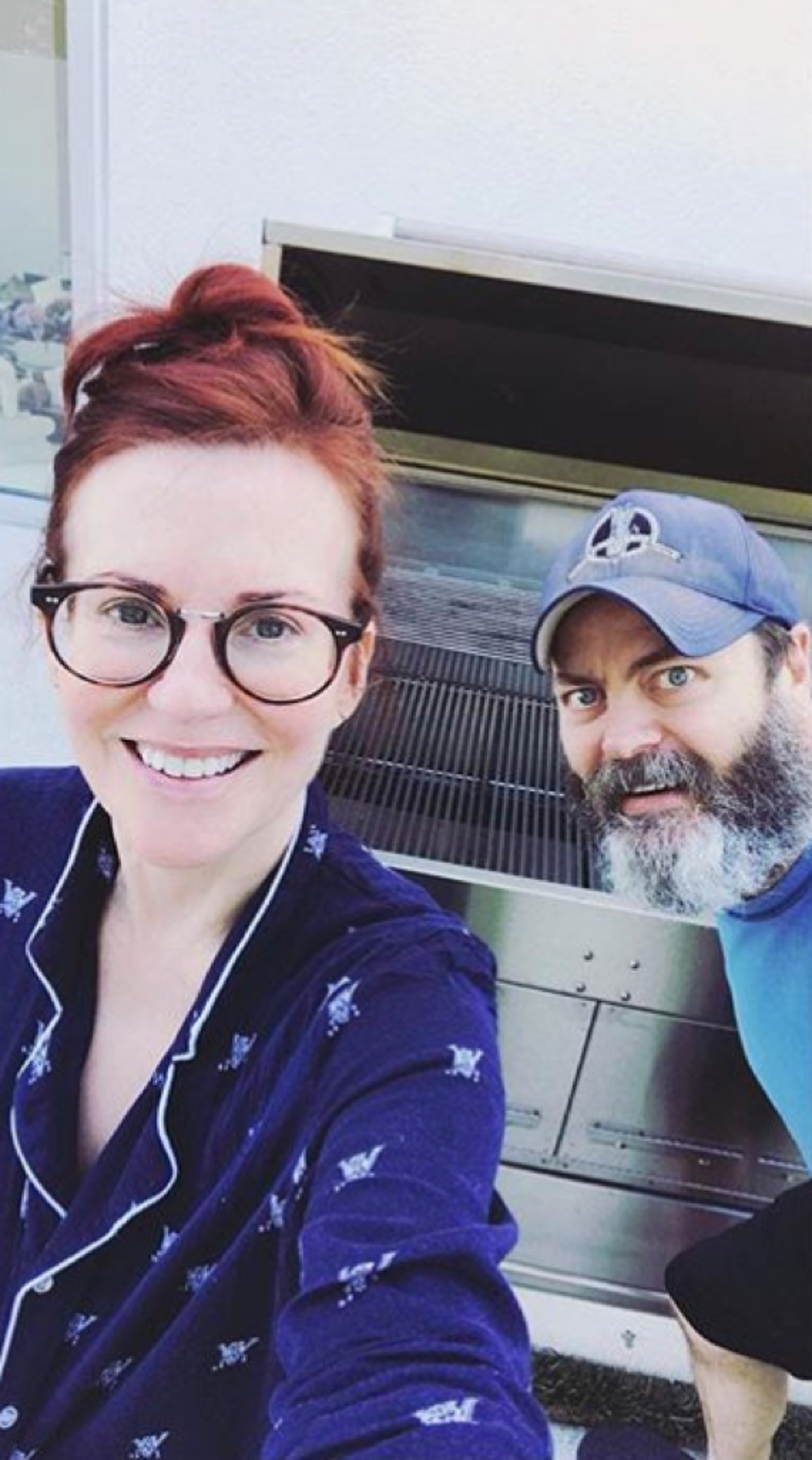 Megan Mullally and Nick Offerman