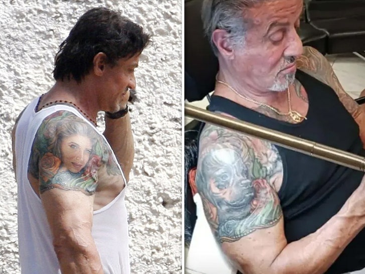 Sylvester Stallone Wanted To Cover Tattoo Of Ex-Wife's Face Last Year