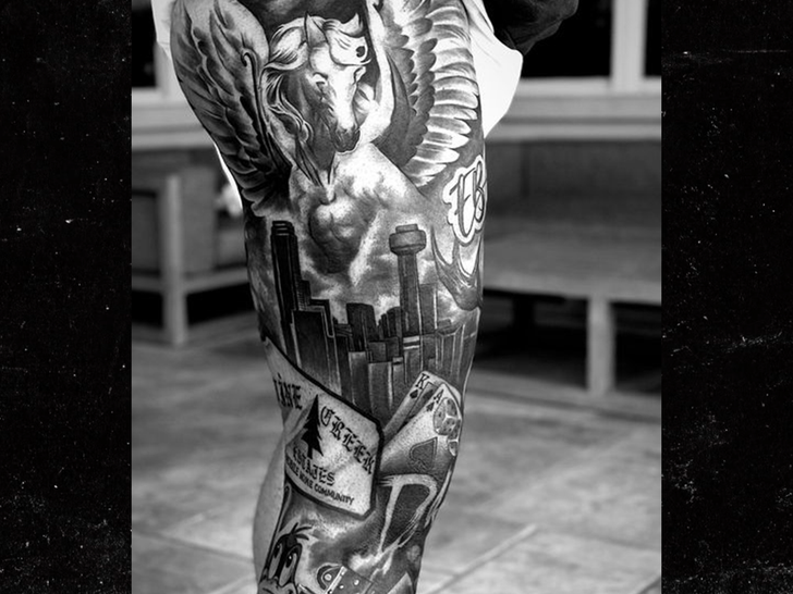 Cowboys QB Dak Prescott reveals full leg sleeve tattoo featuring nod to his  hometown