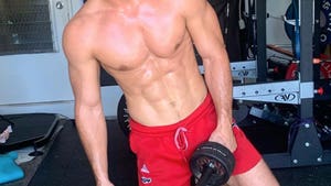 Celebrity Quarantine Workouts -- At Home Gyms!