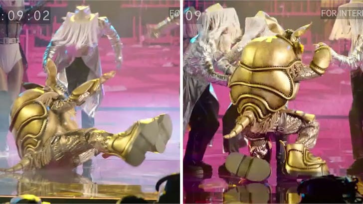 El desagradable derrame de ‘The Masked Singer’ Armadillo causa pánico entre bastidores