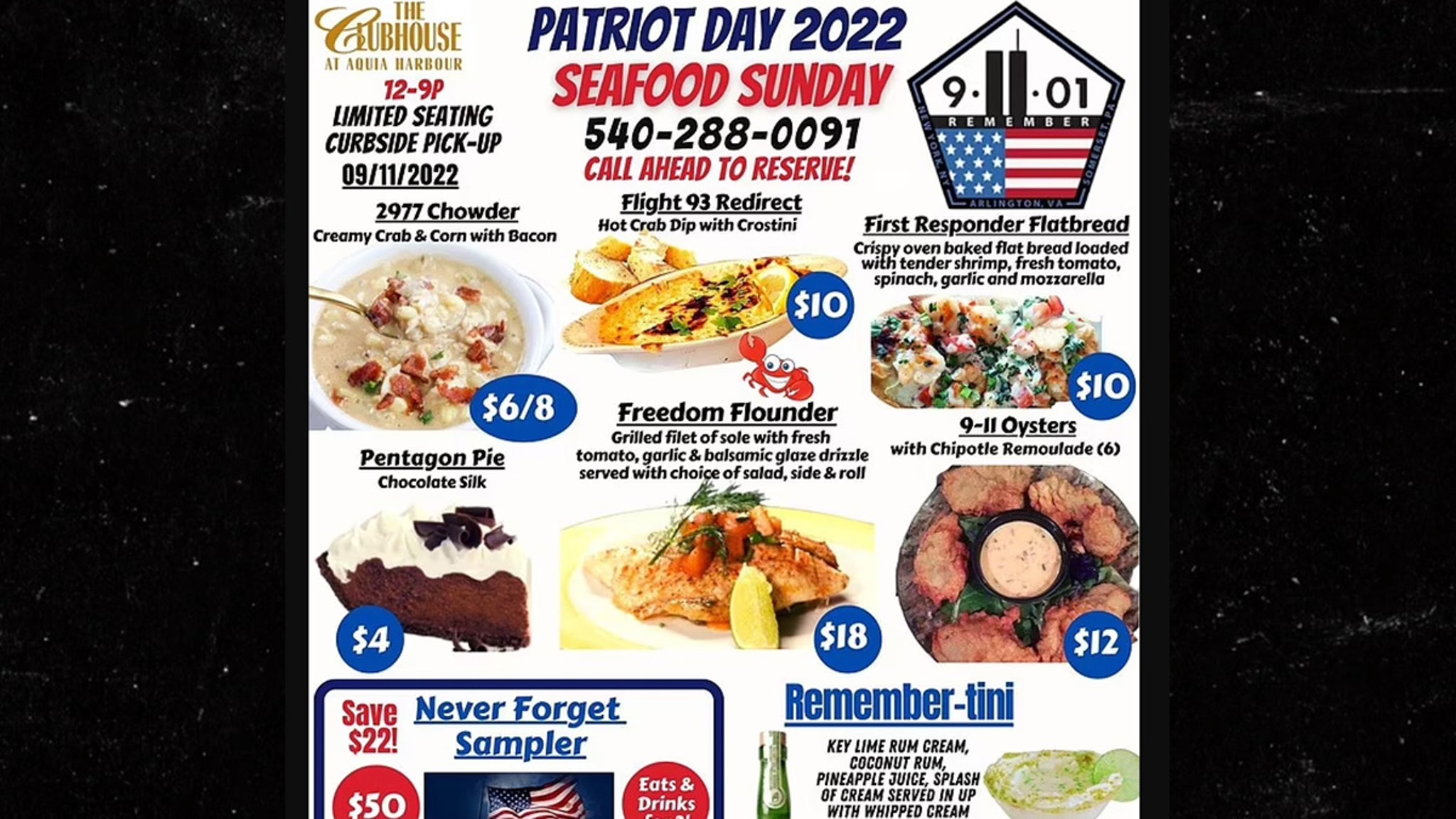 Virginia restaurant apologizes after 9/11 themed menu