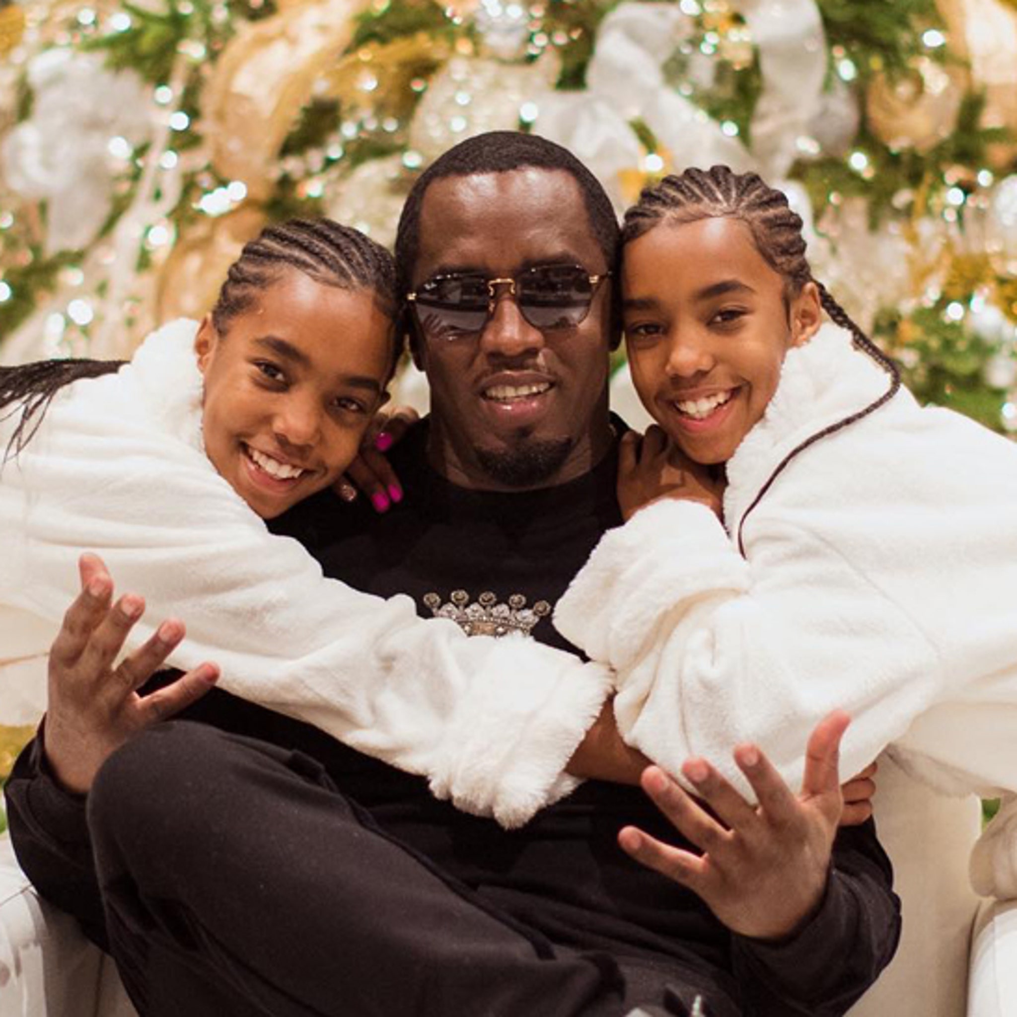 Diddy And Twins Send Christmas Wishes As They Cope With Kim