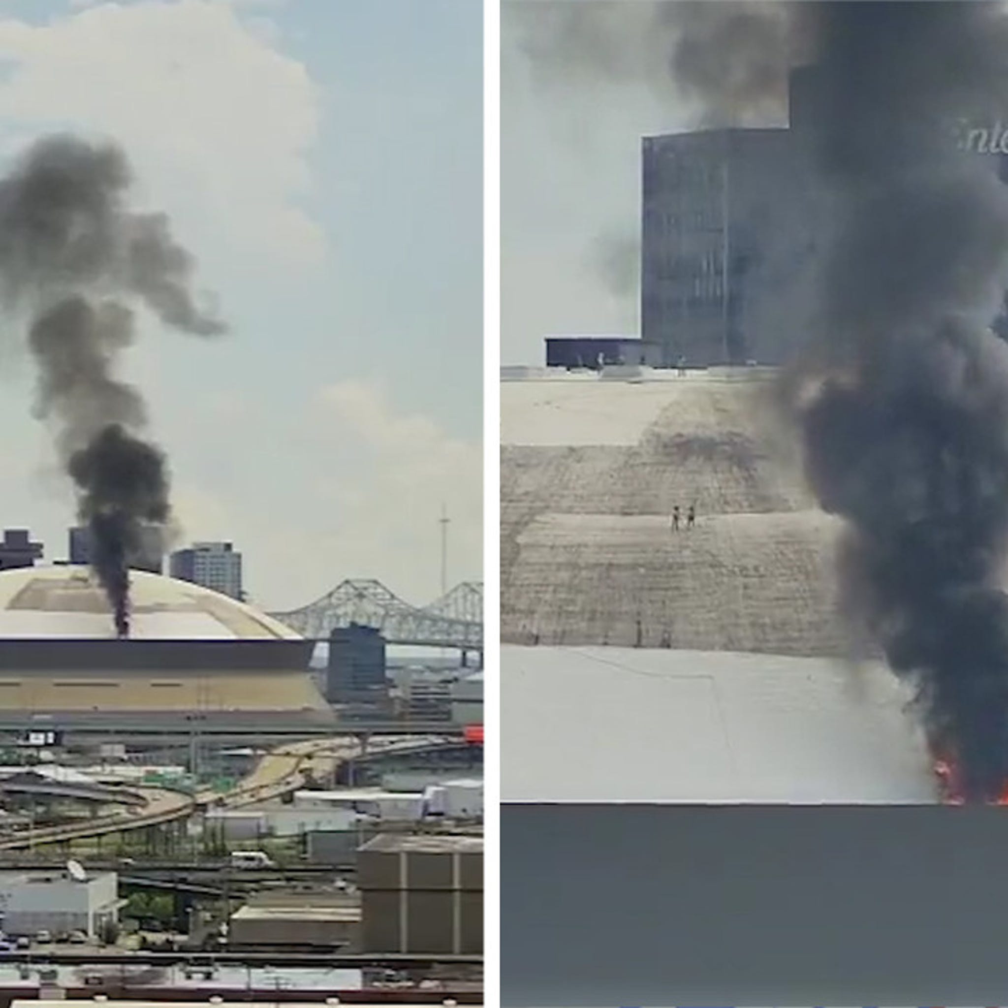 Fire at New Orleans Saints' Caesars Superdome stadium