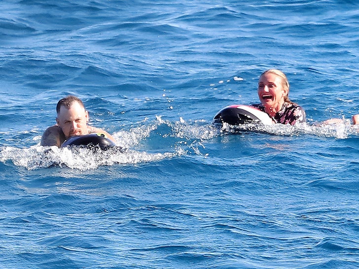 Cameron Diaz and Benji Madden Make a Splash in St. Tropez