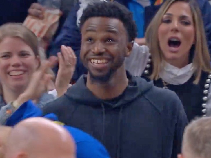 andrew wiggins standing ovation at warriors game twitter