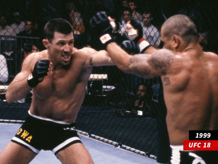 Pat Miletich punches Jorge Patino