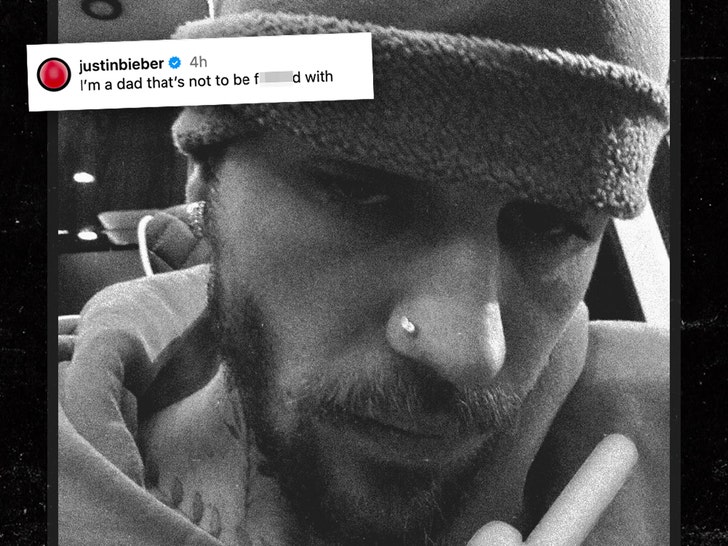 Justin Bieber Says He’s Not a Dad to Be Messed With in NSFW Father’s Day Post