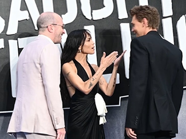 Zoe Kravitz, Austin Butler e Darren Aronofsky