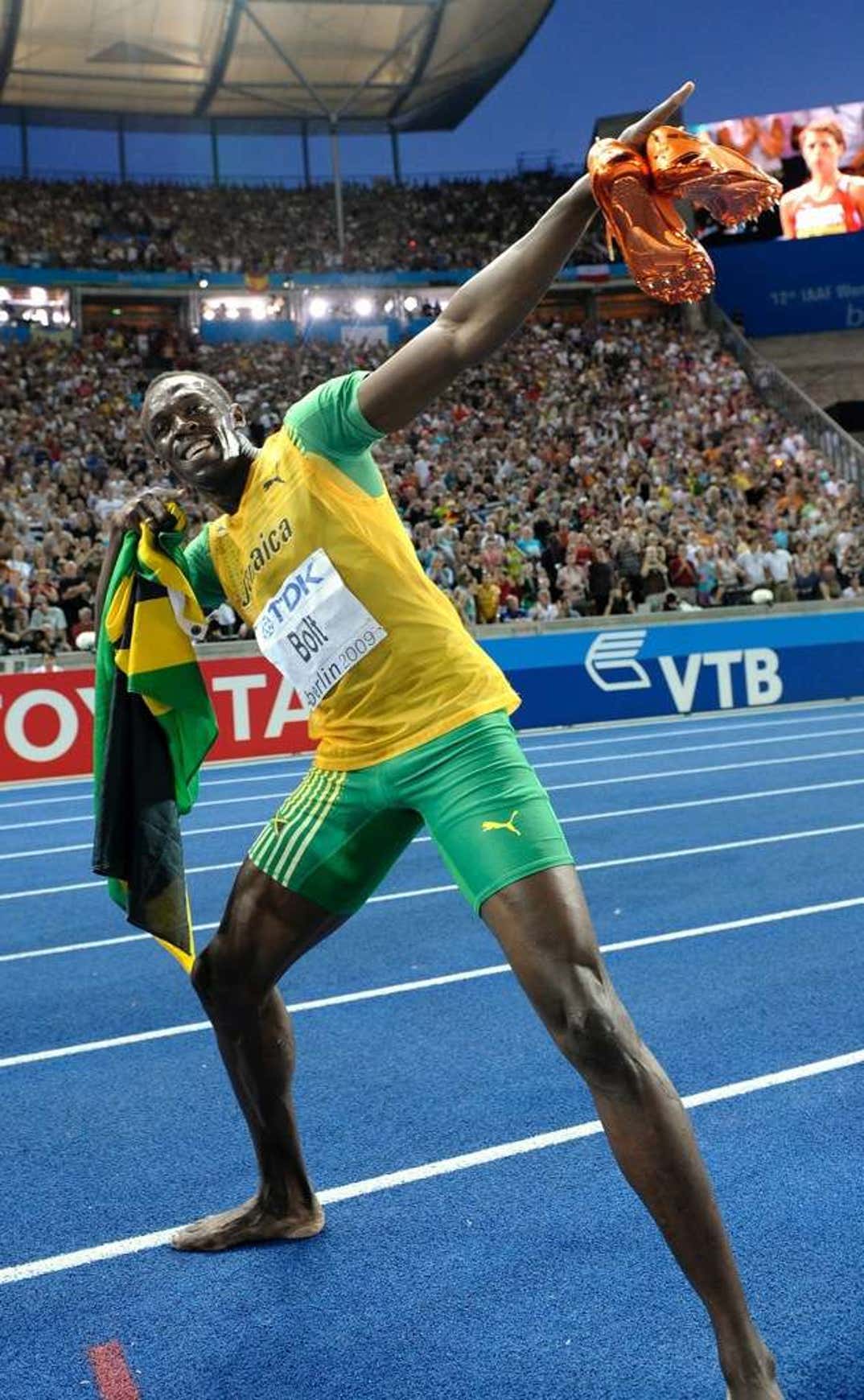 Usain Bolt applies to trademark his signature victory pose in the USA