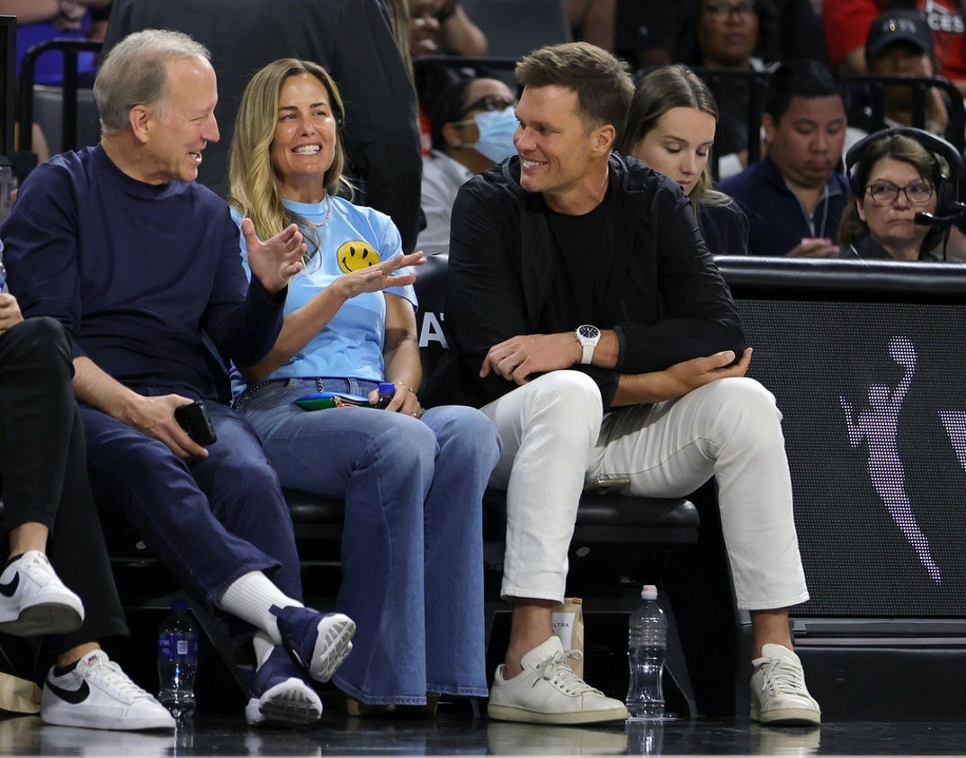 Tom Brady Courtside At The Vegas Aces Game