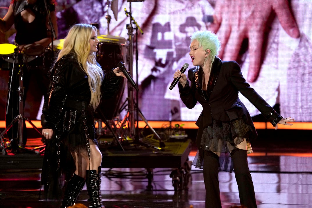 Avril Lavigne and Cyndi Lauper