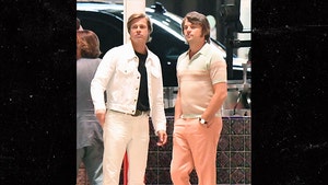 Brad Pitt & Leonardo DiCaprio Rock '60s Look for 'Once Upon a Time in Hollywood'