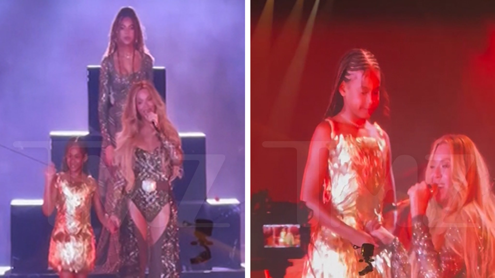 Beyoncé Hits the Stage at SoFi Stadium with Blue Ivy and Rumi