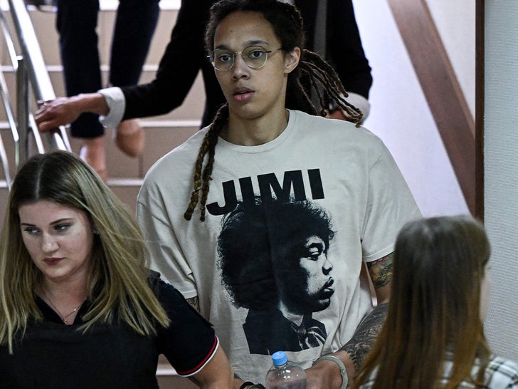 Brittney Griner Arrives At Court In Jimi Hendrix T-Shirt
