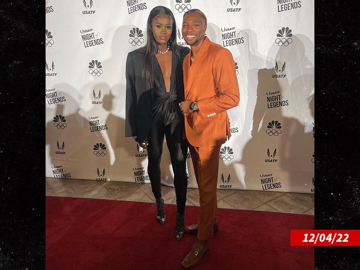 noah lyles and gf Junelle Bromfield insta 1