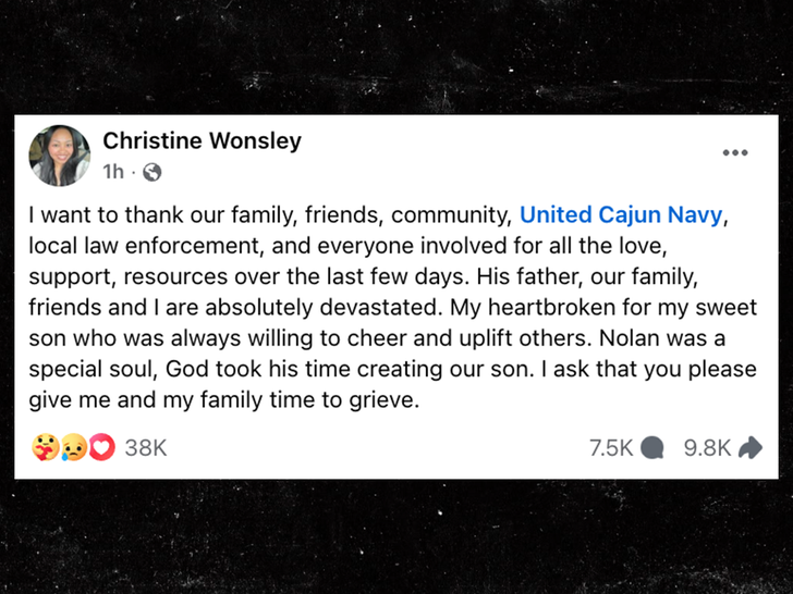 sub nolan wells christine wonsley mom facebook