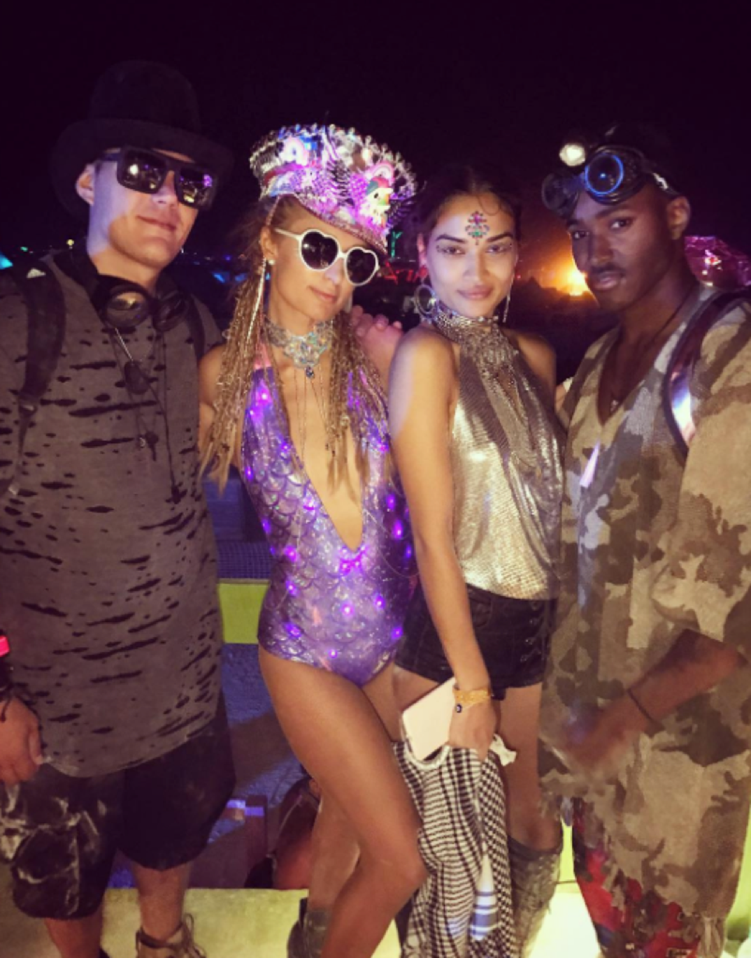 Paris Hilton and Shanina Shaik