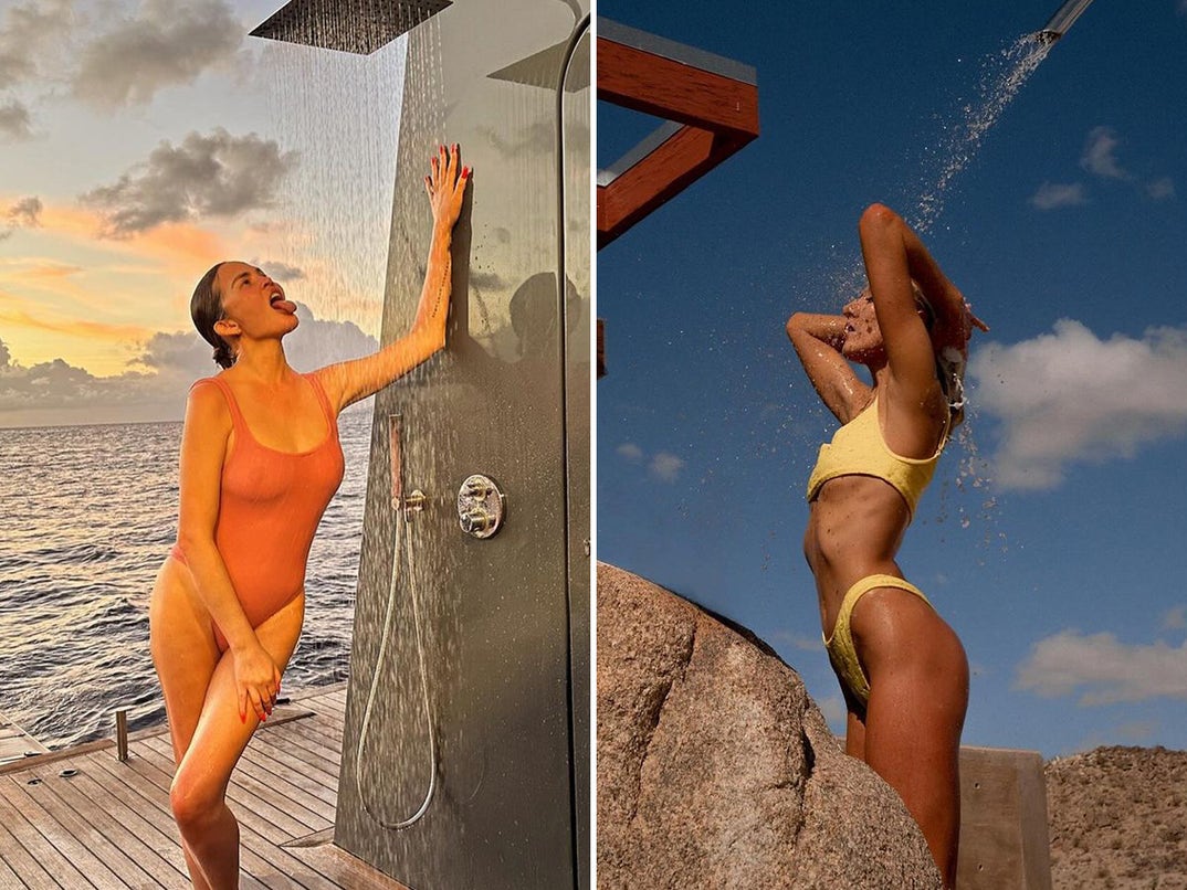 Chrissy Teigen vs. Nastia Liukin -- Babes In Showers Edition