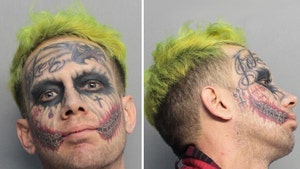 Joker Look-Alike Arrested After Allegedly Pointing Loaded Gun at Drivers (MUG SHOT)