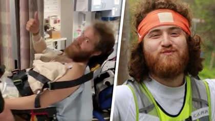 Mike Posner's epic trek across the country is derailed thanks to a rattlesnake bite so bad he had to be airlifted to a hospital to save his life.