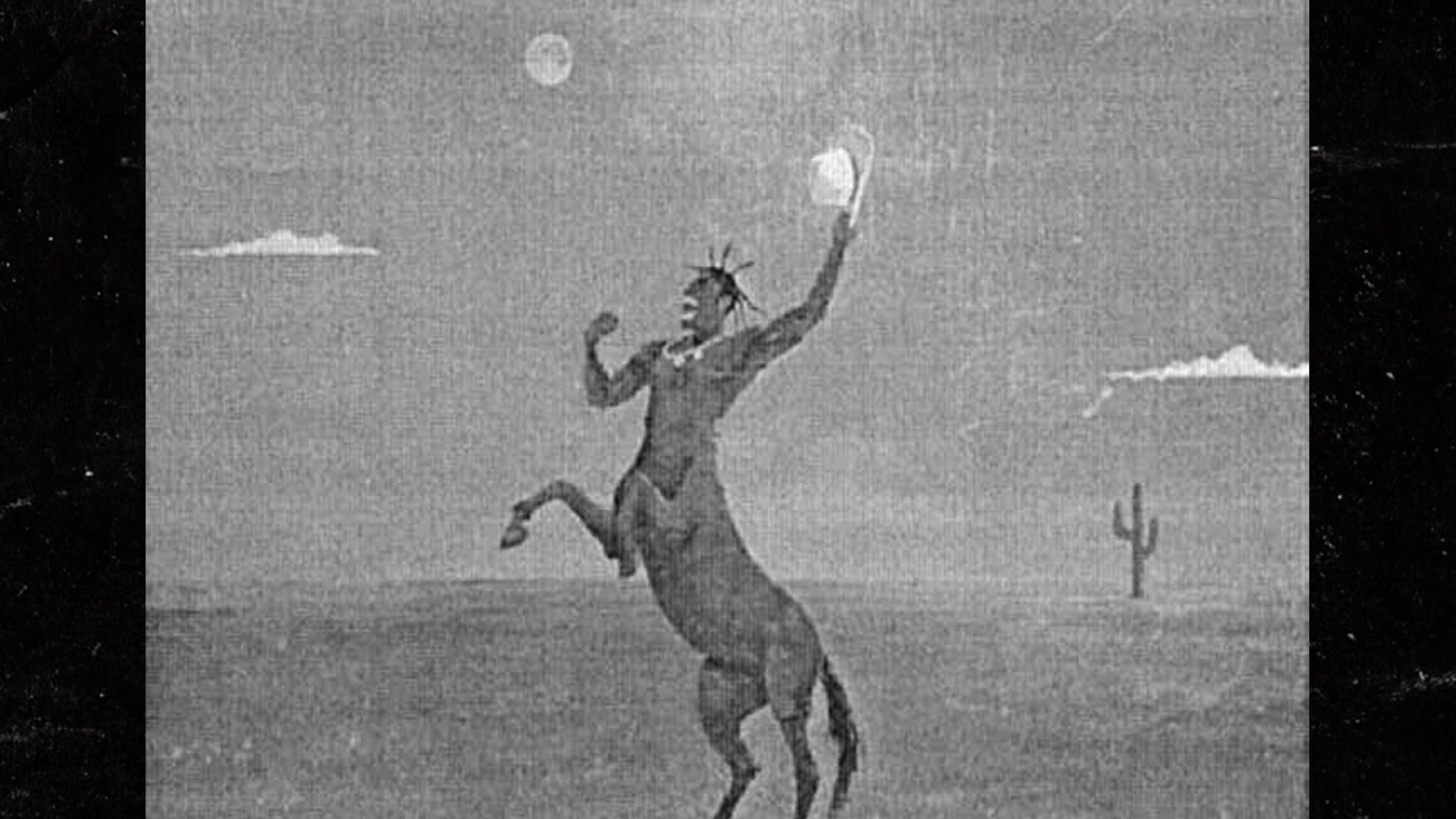 Travis Scott Sued in France Over 'La Flame' Centaur Art