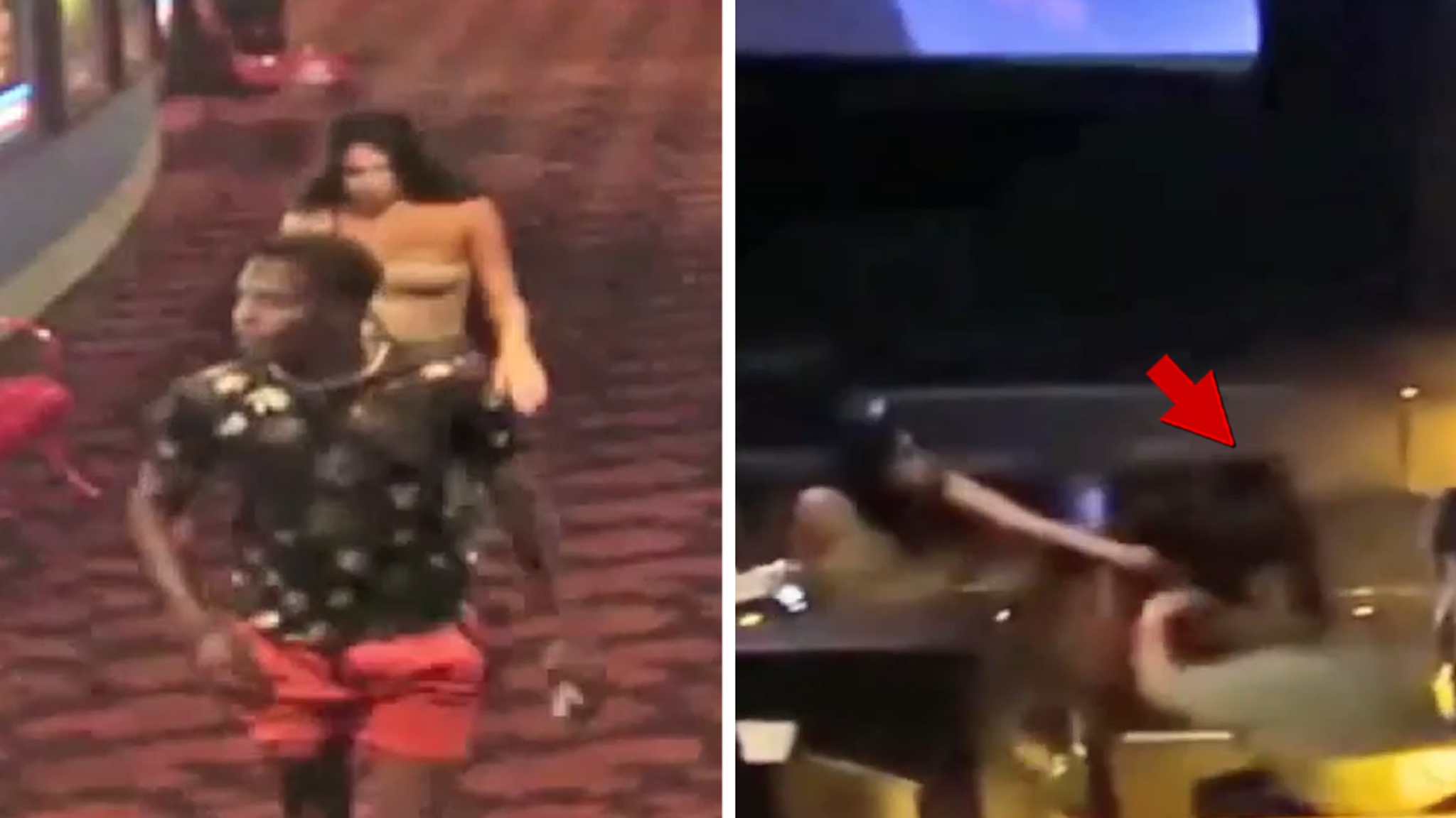 O vídeo mostra uma surra brutal em um cinema AMC por causa dos assentos e policiais procurando por um suspeito
