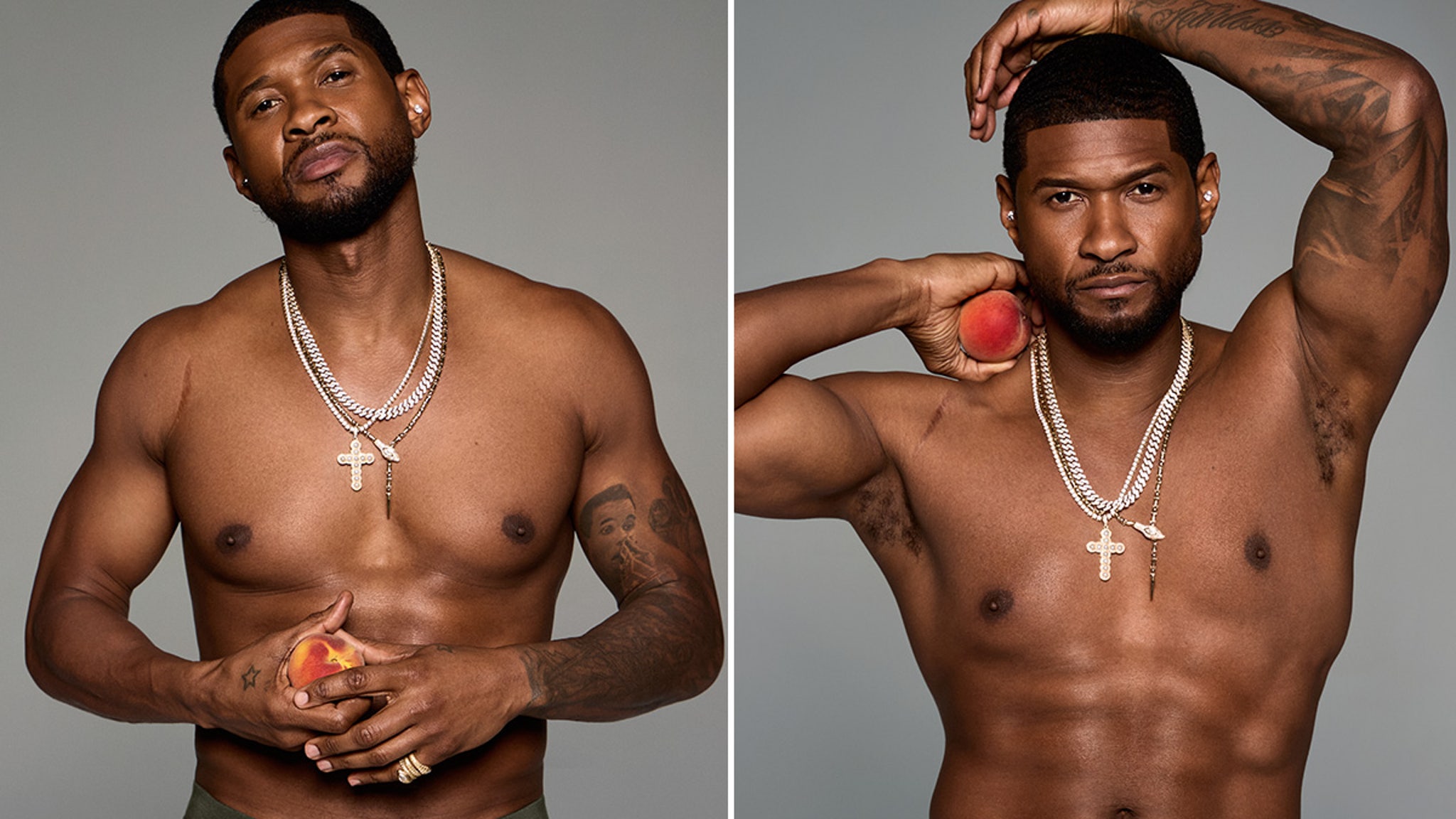 Usher Strips Down for Shirtless Skims Photo Shoot to Kick Off Super Bowl  Week!: Photo 5011301, Kim Kardashian, Shirtless, Shopping, Usher Photos