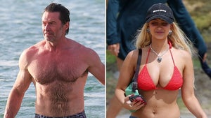 Hugh Jackman And Emma Pillemer On Bondi Beach