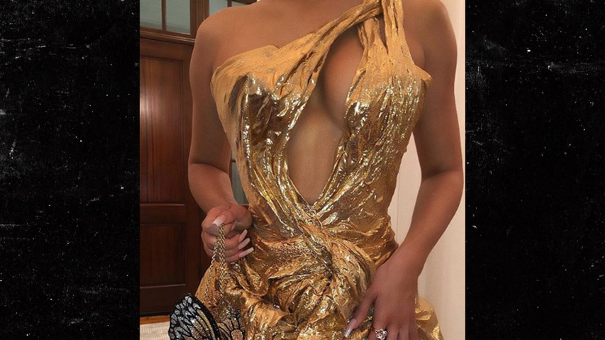 Kylie Jenner Addresses Controversial Gold Wedding Dress at Bieber Wedding