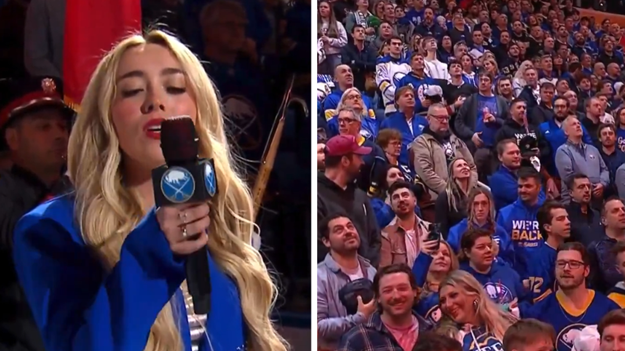 Sabres Fans Take Over Canadian National Anthem After Singer&rsquo;s Mic Issues