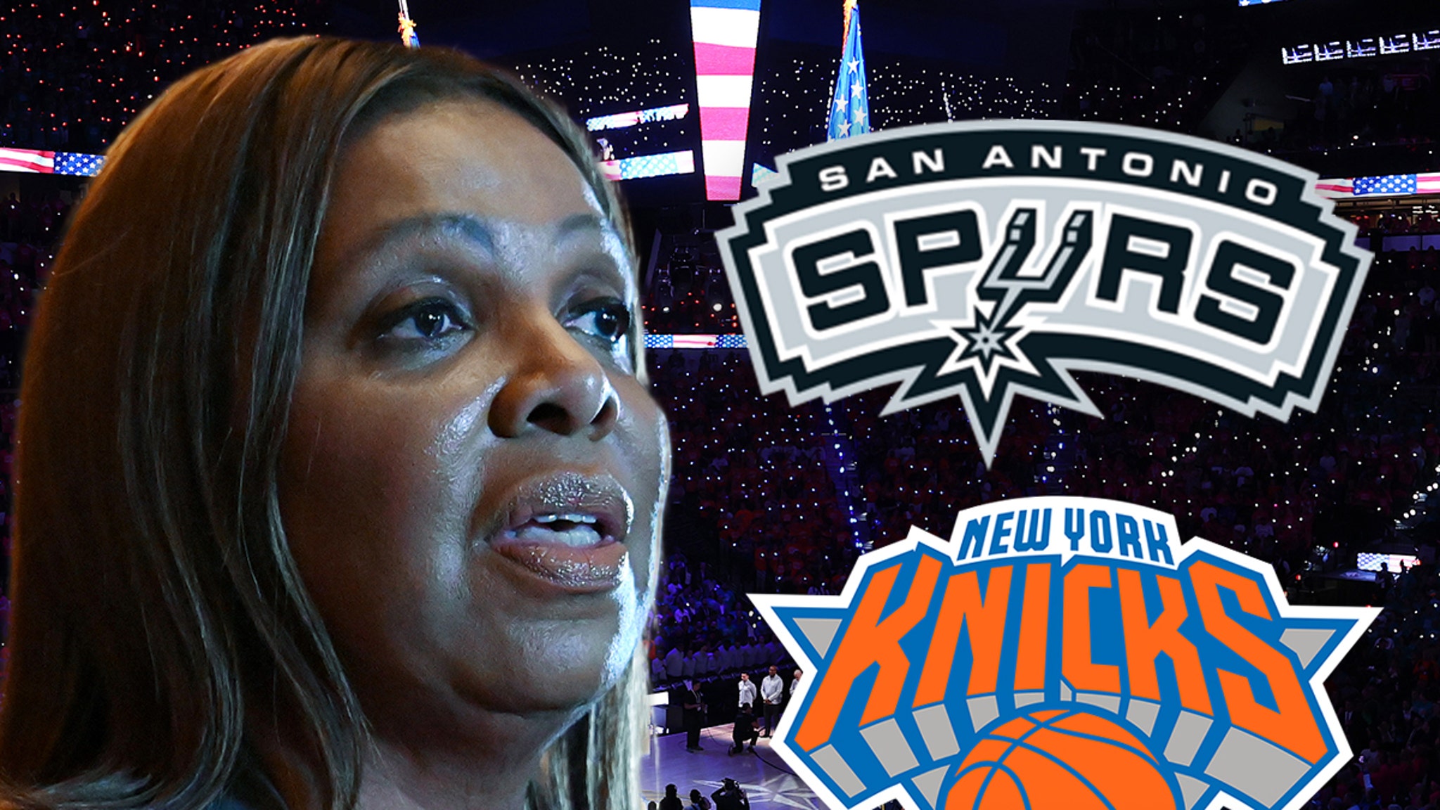 NY AG Letitia James Demands Spurs Allow Knicks Fans to Buy Game 5 Finals Tickets