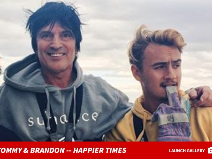 Son Brandon Shares Threatening Post For Tommy Lee On Father's Day