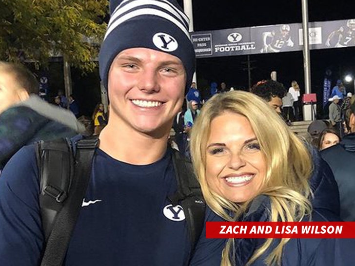 Jets Qb Zach Wilson Asked About His Hot Mom Radio Host Dragged 4278