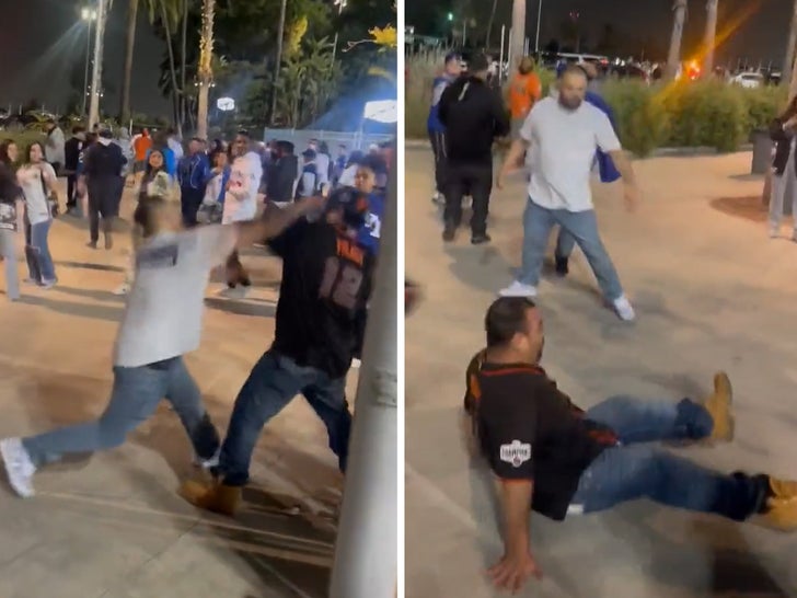 S.F. Giants Fan Dropped On Ass In Fistfight At Dodger Stadium