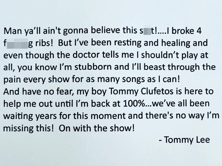 Declaración de Tommy Lee