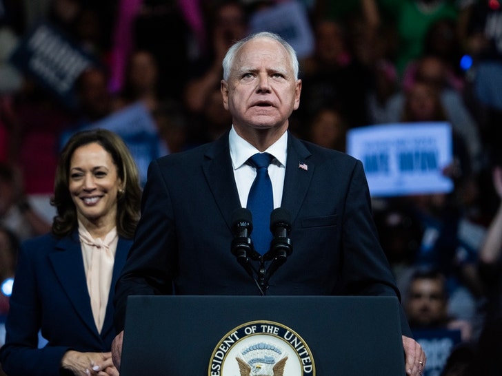 Kamala Harris And Tim Walz  On The Campaign Trail