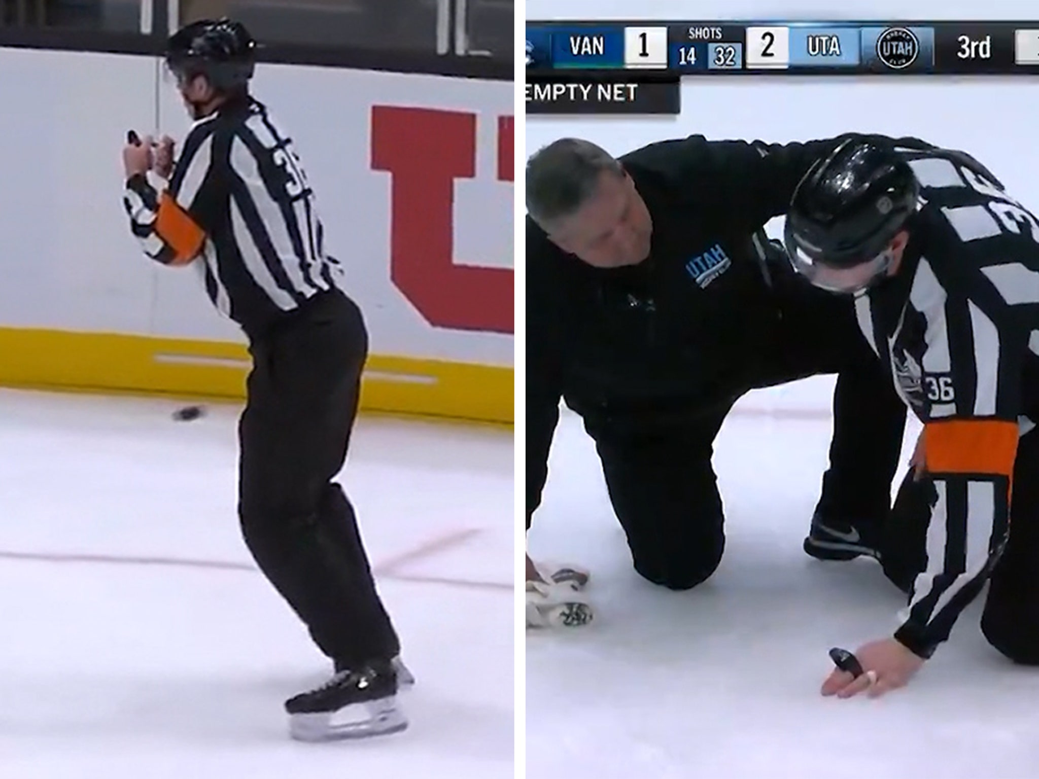 Palet De Hockey Et Bâton Vecteurs libres de droits et plus d'images