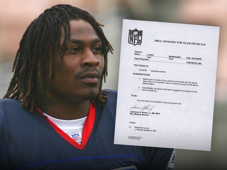 Marshawn Lynch Bills drug test letter auction