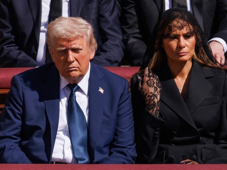 Donald Trump Attends the Funeral of Pope Francis