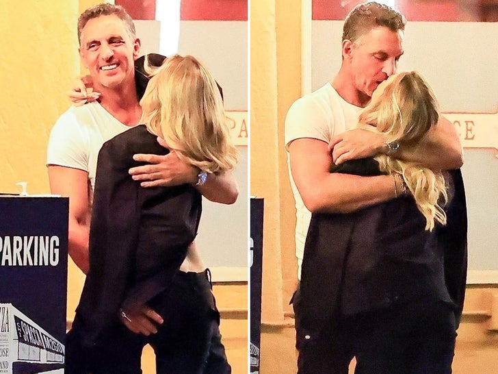 Mauricio Umansky Kissing And Grabbing A Mystery Woman In Los Angeles After Dinner
