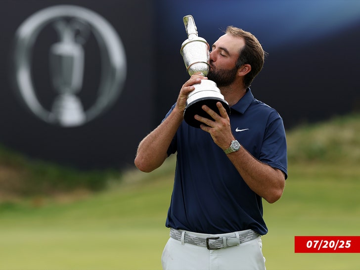 scottie scheffler at the open championship getty 1