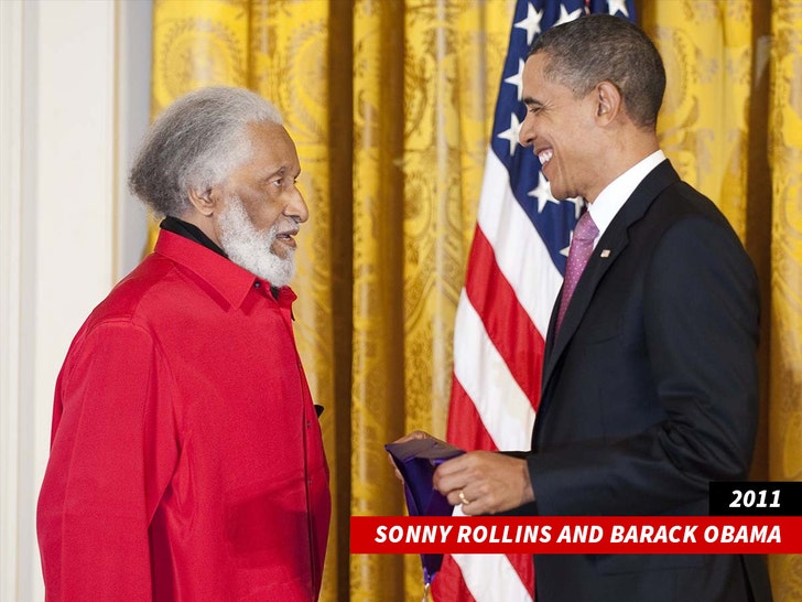 Sonny Rollins and Barack Obama getty 1