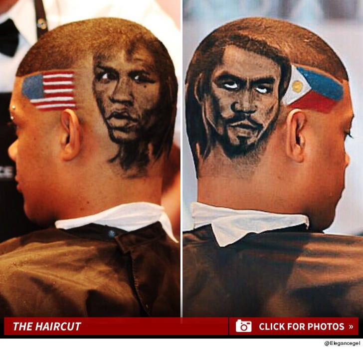 Floyd Mayweather & Manny Pacquiao Haircut -- The Follicle Photos