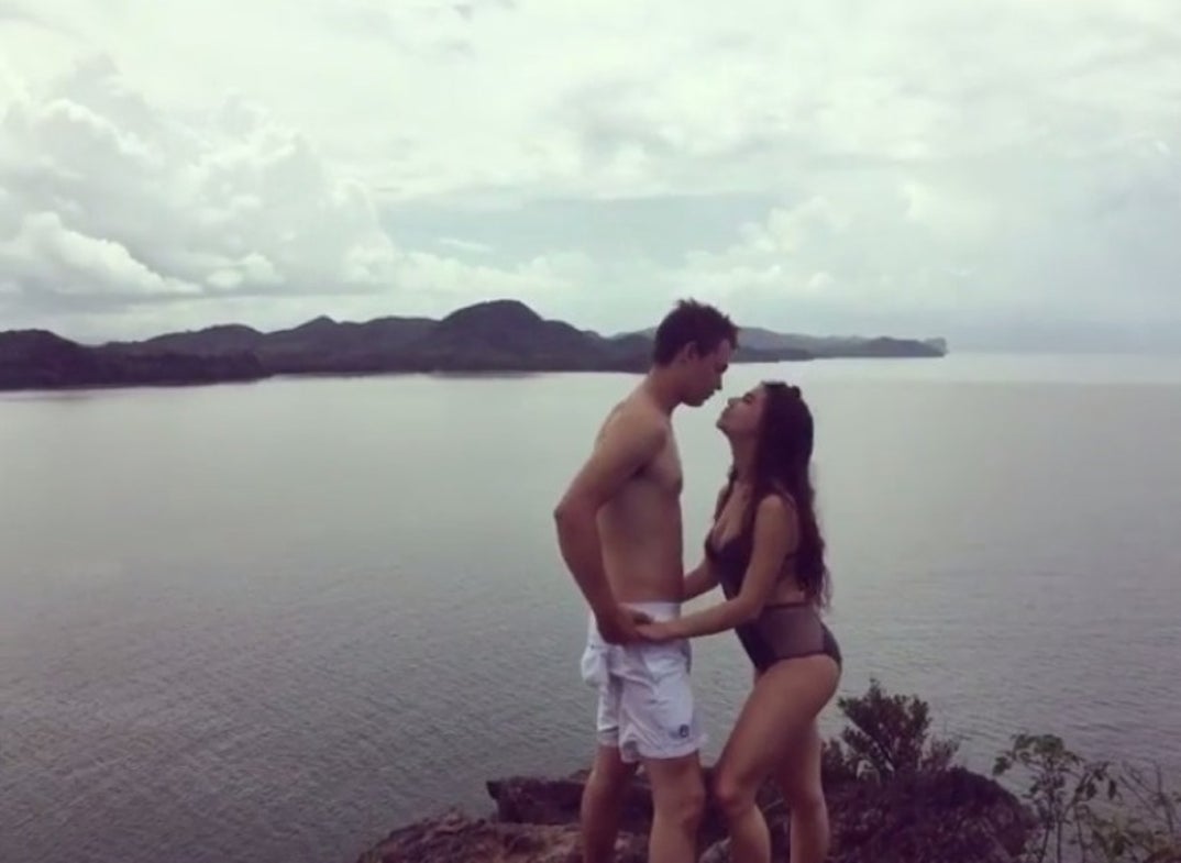 Ansel Elgort & Violetta Komyshan