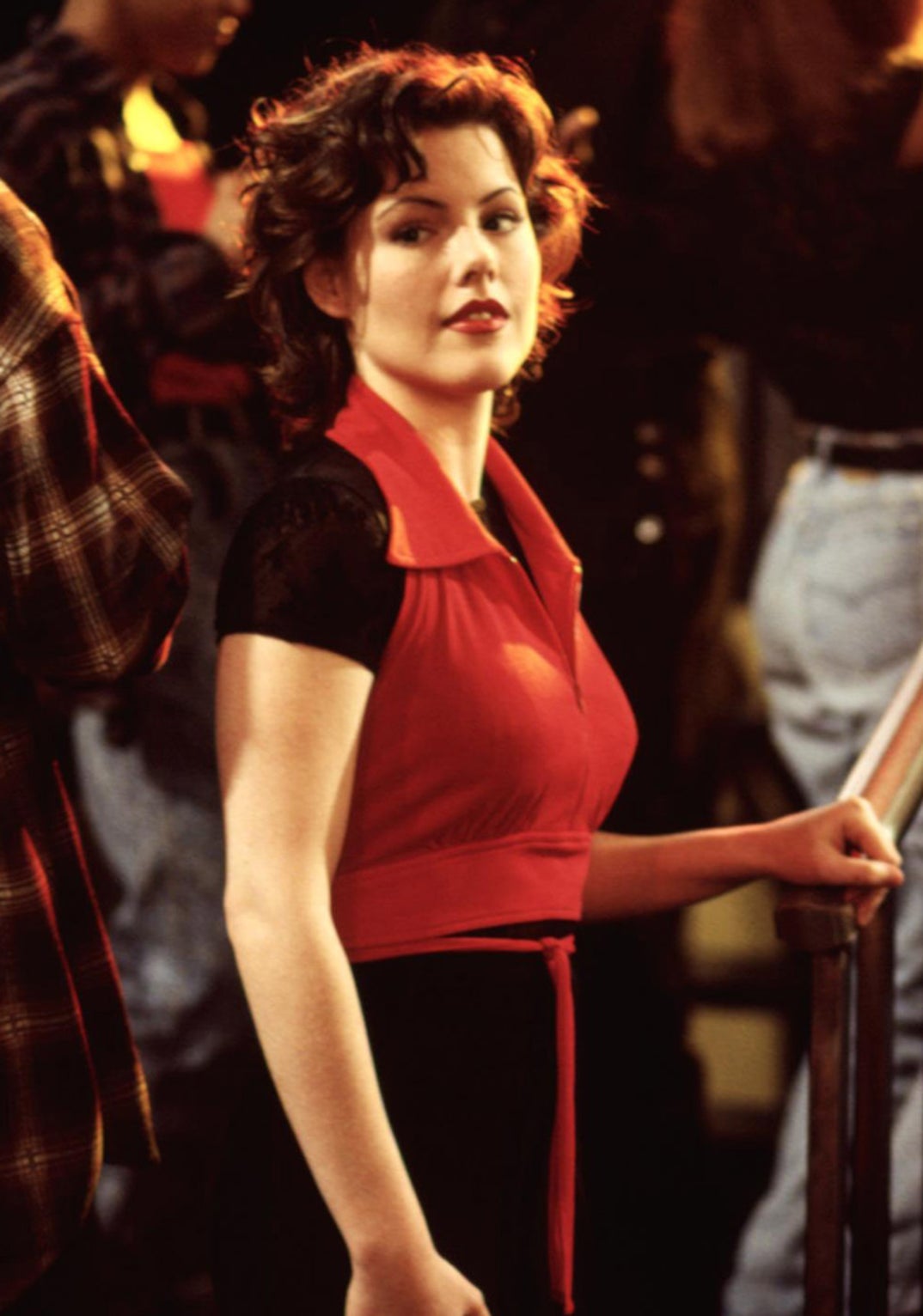 90210 cast photo red dress Dressing like Beverly Hills 90210 characters as a kid