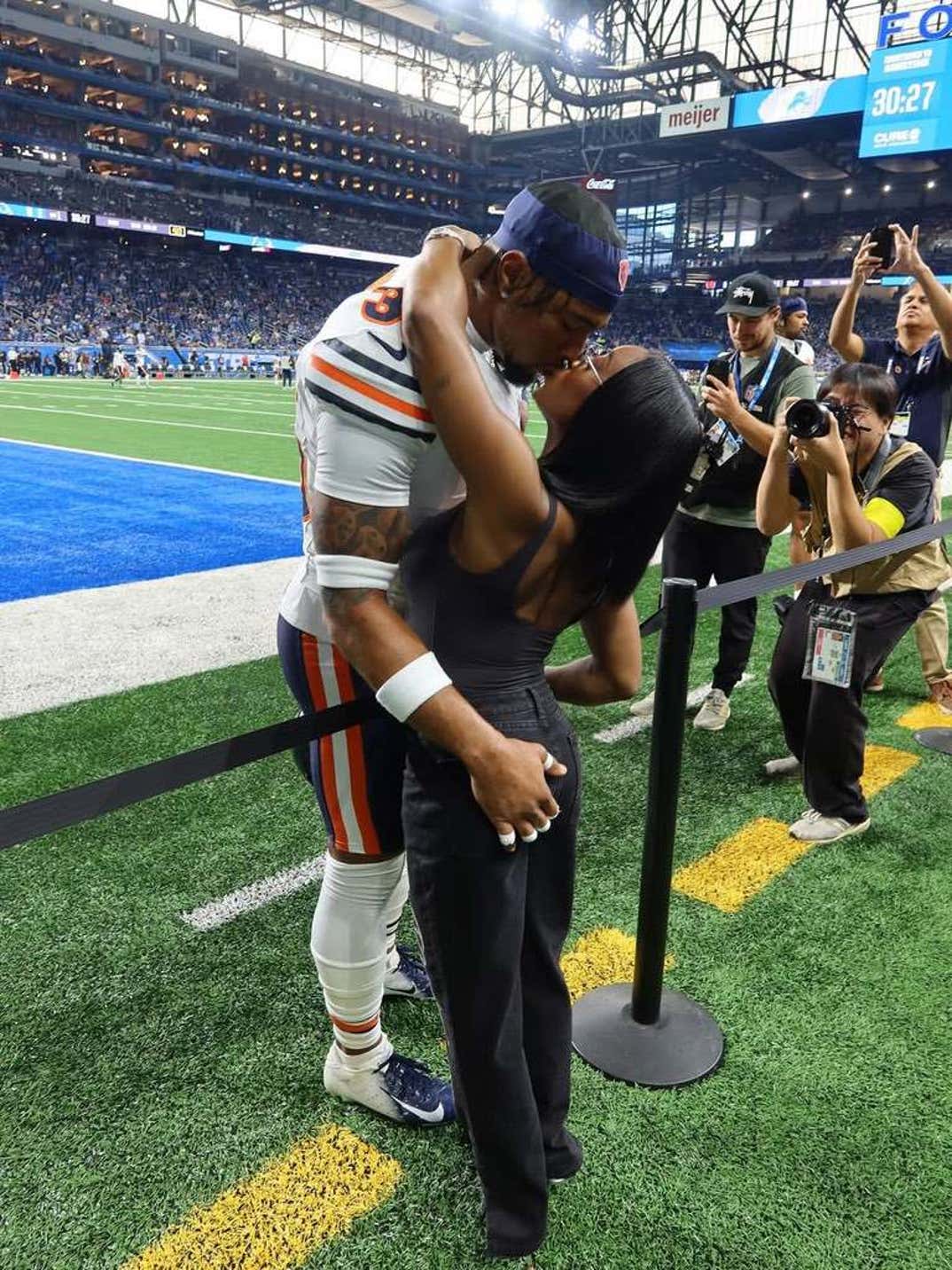 Jonathan Owens and Simone Biles