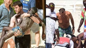 Xmas Rescue in Barbados, Lifeguard and 'Shark' Save Family