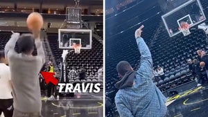 Travis Scott, The Game and YG Show Off 3-Point Skills at NBA Games
