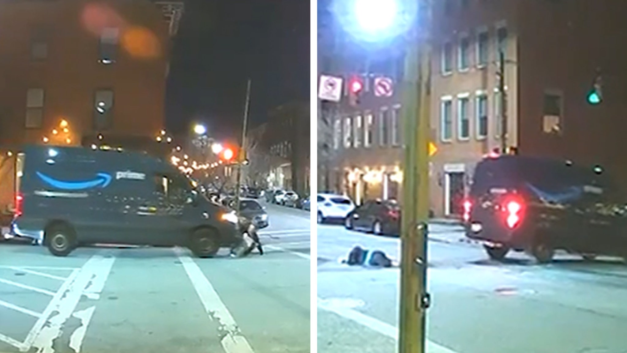 Amazon Delivery Van Strikes Woman in Shocking Hit and-Run Video